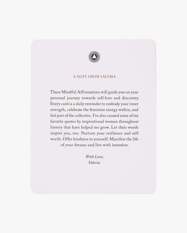 Mindful Affirmations for Women by Valeria Lipovetsky