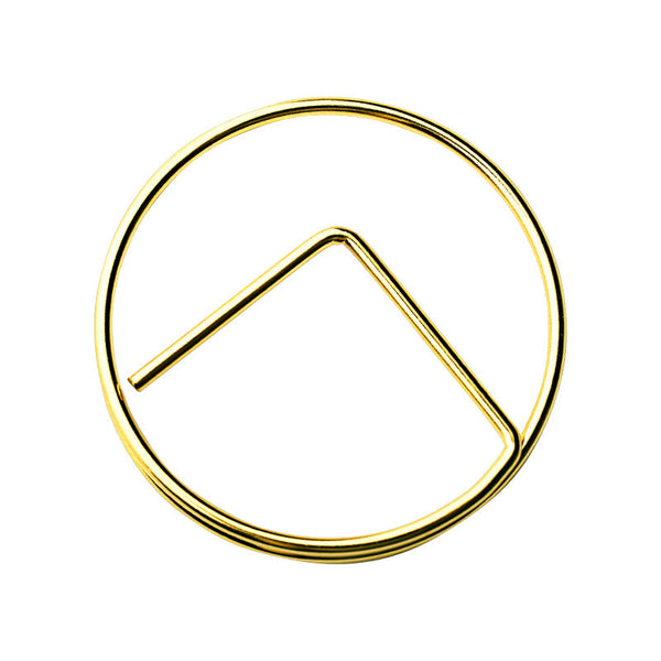 Stylish Gold Paper Clips - Unique Geometric & Decorative Designs (20 PCS)